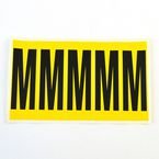 Letter m 5 Characters/card 130 X 45 mm Pack of 10