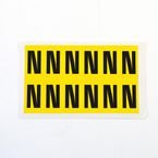 Letter N 12 Characters/card,38 X 21 mm Pack of 10