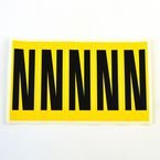 Letter N 5 Characters/card 130 X 45 mm Pack of 10