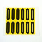 Letter O 12 Characters/card,56 X 21 mm Pack of 10