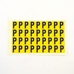 Letter P 36 Characters/card,19 X 14 mm Pack of 10