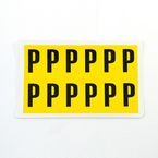 Letter P 12 Characters/card,38 X 21 mm Pack of 10
