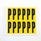 Letter P 12 Characters/card,56 X 21 mm Pack of 10