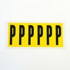 Letter P 6 Characters/card 90 X 38 mm Pack of 10