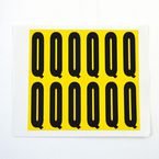 Letter Q 12 Characters/card,56 X 21 mm Pack of 10