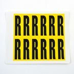 Letter R 12 Characters/card,56 X 21 mm Pack of 10