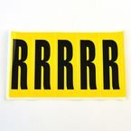 Letter R 5 Characters/card 130 X 45 mm Pack of 10