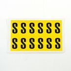 Letter S 12 Characters/card,38 X 21 mm Pack of 10