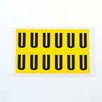 Letter U 12 Characters/card,38 X 21 mm Pack of 10