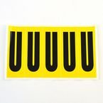 Letter U 5 Characters/card 130 X 45 mm Pack of 10