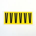 Letter V 6 Characters/card 90 X 38 mm Pack of 10
