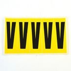 Letter V 5 Characters/card 130 X 45 mm Pack of 10
