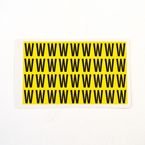 Letter W 36 Characters/card,19 X 14 mm Pack of 10