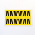 Letter W 12 Characters/card,38 X 21 mm Pack of 10