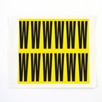 Letter W 12 Characters/card,56 X 21 mm Pack of 10
