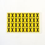 Letter X 36 Characters/card,19 X 14 mm Pack of 10