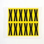 Letter X 12 Characters/card,56 X 21 mm Pack of 10