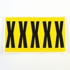 Letter X 5 Characters/card 130 X 45 mm Pack of 10
