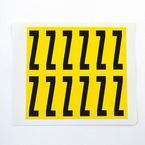 Letter Z 12 Characters/card,56 X 21 mm Pack of 10
