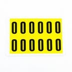 Number 0 12 Characters/card,38 X 21 mm Pack of 10