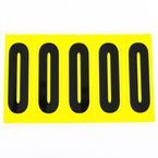 Number 0 5 Characters/card 130 X 45 mm Pack of 10