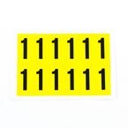 Number 1 12 Characters/card,38 X 21 mm Pack of 10