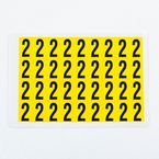 Number 2 36 Characters/card,19 X 14 mm Pack of 10