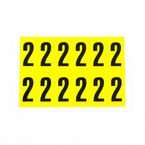 Number 2 12 Characters/card,38 X 21 mm Pack of 10