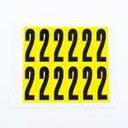 Number 2 12 Characters/card,56 X 21 mm Pack of 10