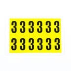 Number 3 12 Characters/card,38 X 21 mm Pack of 10