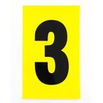 Number 3 1 Character/card 230 X 140 mm Pack of 10