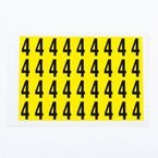 Number 4 36 Characters/card,19 X 14 mm Pack of 10