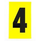 Number 4 1 Character/card 230 X 140 mm Pack of 10