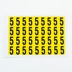 Number 5 36 Characters/card,19 X 14 mm Pack of 10