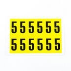 Number 5 12 Characters/card,38 X 21 mm Pack of 10