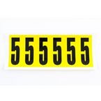 Number 5 6 Characters/card,90 X 38 mm Pack of 10