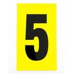 Number 5 1 Character/card 230 X 140 mm Pack of 10