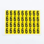 Number 6 36 Characters/card,19 X 14 mm Pack of 10