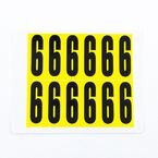 Number 6 12 Characters/card,56 X 21 mm Pack of 10