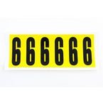 Number 6 6 Characters/card 90 X 38 mm Pack of 10