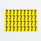 Number 7 36 Characters/card,19 X 14 mm Pack of 10