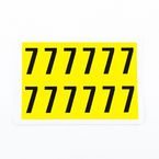 Number 7 12 Characters/card,38 X 21 mm Pack of 10