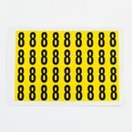 Number 8 36 Characters/card,19 X 14 mm Pack of 10