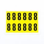Number 8 12 Characters/card,38 X 21 mm Pack of 10