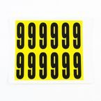 Number 9 12 Characters/card,56 X 21 mm Pack of 10