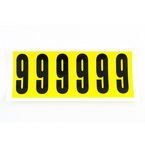 Number 9 6 Characters/card 90 X 38 mm Pack of 10