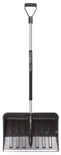 Recycled Plastic Snow Shovel  Alpinus Alutube Ergo Eco - Black