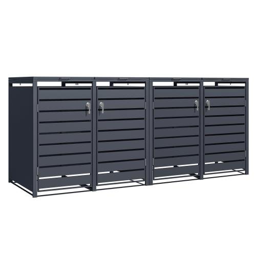 Phoenix Gb Series  4 Door Anthracite Bin Store