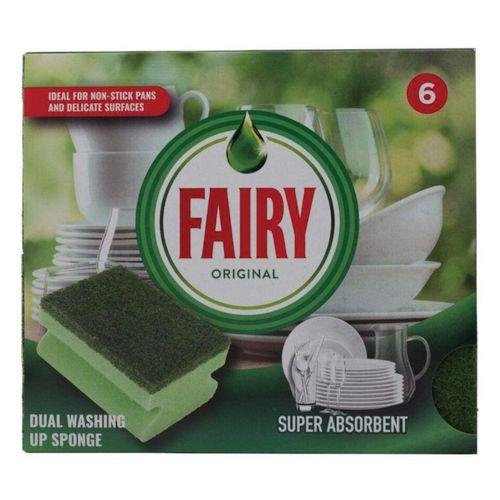 Fairy Max Power scourer sponge - pack of 6
