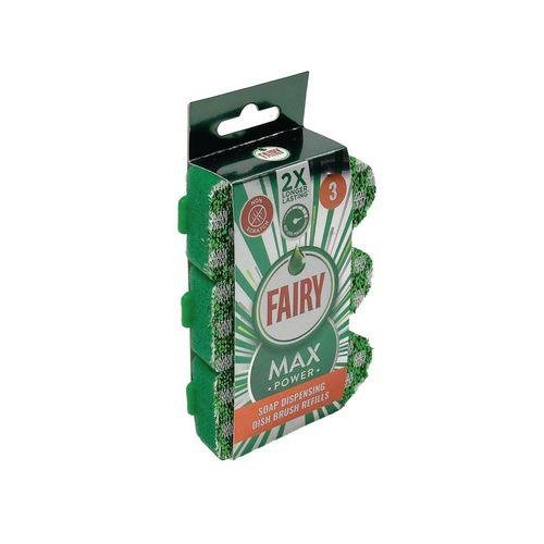 Fairy Max Power dish brush refills - pack of 3